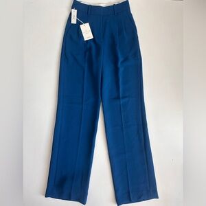 NWT Blue Wilfred The Effortless Pant Sz: 00 Pleated Career Office (b19)